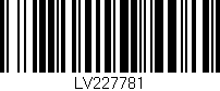 Código de barras (EAN, GTIN, SKU, ISBN): 'LV227781'
