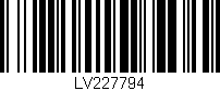 Código de barras (EAN, GTIN, SKU, ISBN): 'LV227794'