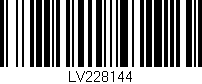 Código de barras (EAN, GTIN, SKU, ISBN): 'LV228144'