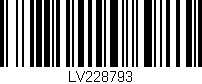 Código de barras (EAN, GTIN, SKU, ISBN): 'LV228793'
