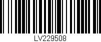 Código de barras (EAN, GTIN, SKU, ISBN): 'LV229508'
