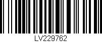 Código de barras (EAN, GTIN, SKU, ISBN): 'LV229762'