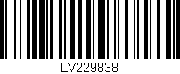 Código de barras (EAN, GTIN, SKU, ISBN): 'LV229838'