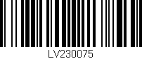 Código de barras (EAN, GTIN, SKU, ISBN): 'LV230075'