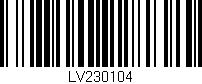 Código de barras (EAN, GTIN, SKU, ISBN): 'LV230104'