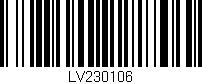 Código de barras (EAN, GTIN, SKU, ISBN): 'LV230106'