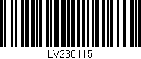 Código de barras (EAN, GTIN, SKU, ISBN): 'LV230115'