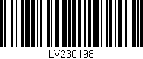 Código de barras (EAN, GTIN, SKU, ISBN): 'LV230198'