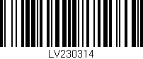 Código de barras (EAN, GTIN, SKU, ISBN): 'LV230314'