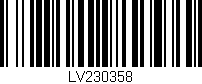 Código de barras (EAN, GTIN, SKU, ISBN): 'LV230358'