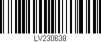 Código de barras (EAN, GTIN, SKU, ISBN): 'LV230638'
