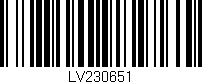 Código de barras (EAN, GTIN, SKU, ISBN): 'LV230651'