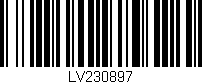 Código de barras (EAN, GTIN, SKU, ISBN): 'LV230897'