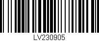 Código de barras (EAN, GTIN, SKU, ISBN): 'LV230905'