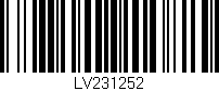 Código de barras (EAN, GTIN, SKU, ISBN): 'LV231252'