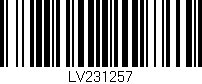 Código de barras (EAN, GTIN, SKU, ISBN): 'LV231257'