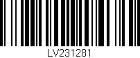 Código de barras (EAN, GTIN, SKU, ISBN): 'LV231281'