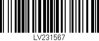 Código de barras (EAN, GTIN, SKU, ISBN): 'LV231567'