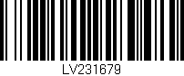 Código de barras (EAN, GTIN, SKU, ISBN): 'LV231679'