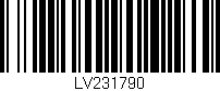 Código de barras (EAN, GTIN, SKU, ISBN): 'LV231790'