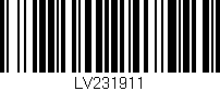 Código de barras (EAN, GTIN, SKU, ISBN): 'LV231911'