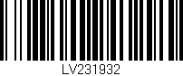 Código de barras (EAN, GTIN, SKU, ISBN): 'LV231932'