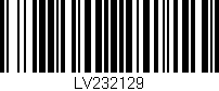 Código de barras (EAN, GTIN, SKU, ISBN): 'LV232129'