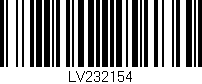 Código de barras (EAN, GTIN, SKU, ISBN): 'LV232154'