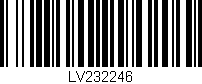 Código de barras (EAN, GTIN, SKU, ISBN): 'LV232246'