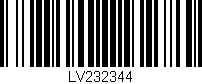 Código de barras (EAN, GTIN, SKU, ISBN): 'LV232344'