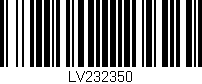 Código de barras (EAN, GTIN, SKU, ISBN): 'LV232350'