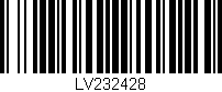 Código de barras (EAN, GTIN, SKU, ISBN): 'LV232428'