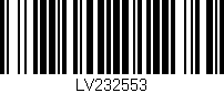 Código de barras (EAN, GTIN, SKU, ISBN): 'LV232553'