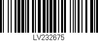 Código de barras (EAN, GTIN, SKU, ISBN): 'LV232675'