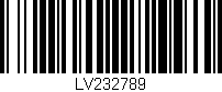 Código de barras (EAN, GTIN, SKU, ISBN): 'LV232789'