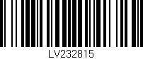 Código de barras (EAN, GTIN, SKU, ISBN): 'LV232815'