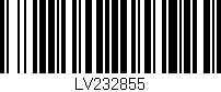 Código de barras (EAN, GTIN, SKU, ISBN): 'LV232855'
