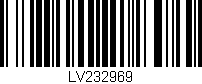 Código de barras (EAN, GTIN, SKU, ISBN): 'LV232969'