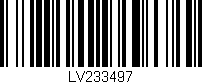 Código de barras (EAN, GTIN, SKU, ISBN): 'LV233497'