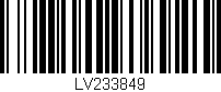Código de barras (EAN, GTIN, SKU, ISBN): 'LV233849'