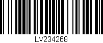 Código de barras (EAN, GTIN, SKU, ISBN): 'LV234268'