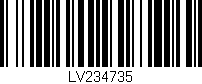 Código de barras (EAN, GTIN, SKU, ISBN): 'LV234735'