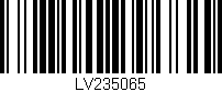 Código de barras (EAN, GTIN, SKU, ISBN): 'LV235065'
