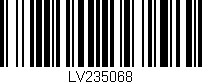 Código de barras (EAN, GTIN, SKU, ISBN): 'LV235068'