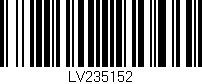 Código de barras (EAN, GTIN, SKU, ISBN): 'LV235152'