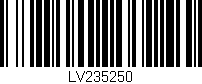 Código de barras (EAN, GTIN, SKU, ISBN): 'LV235250'