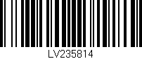 Código de barras (EAN, GTIN, SKU, ISBN): 'LV235814'