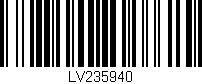 Código de barras (EAN, GTIN, SKU, ISBN): 'LV235940'