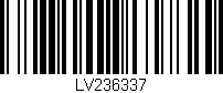 Código de barras (EAN, GTIN, SKU, ISBN): 'LV236337'