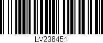 Código de barras (EAN, GTIN, SKU, ISBN): 'LV236451'